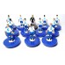 Subbuteo Andrew Table Soccer Sampdoria 2010-11 away kit on Classic Hasbro Bases